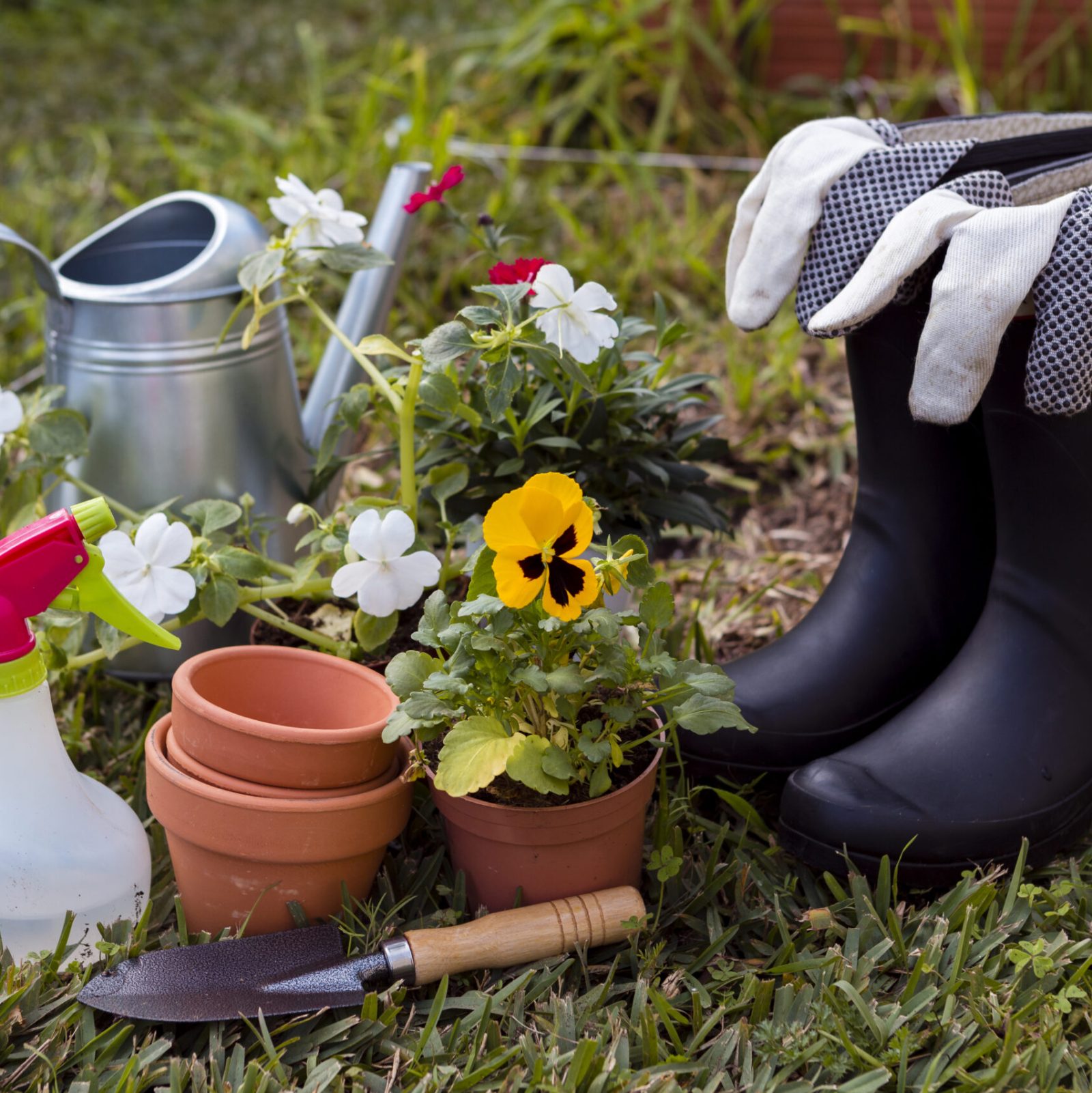 gardening-tools-flowers-ground